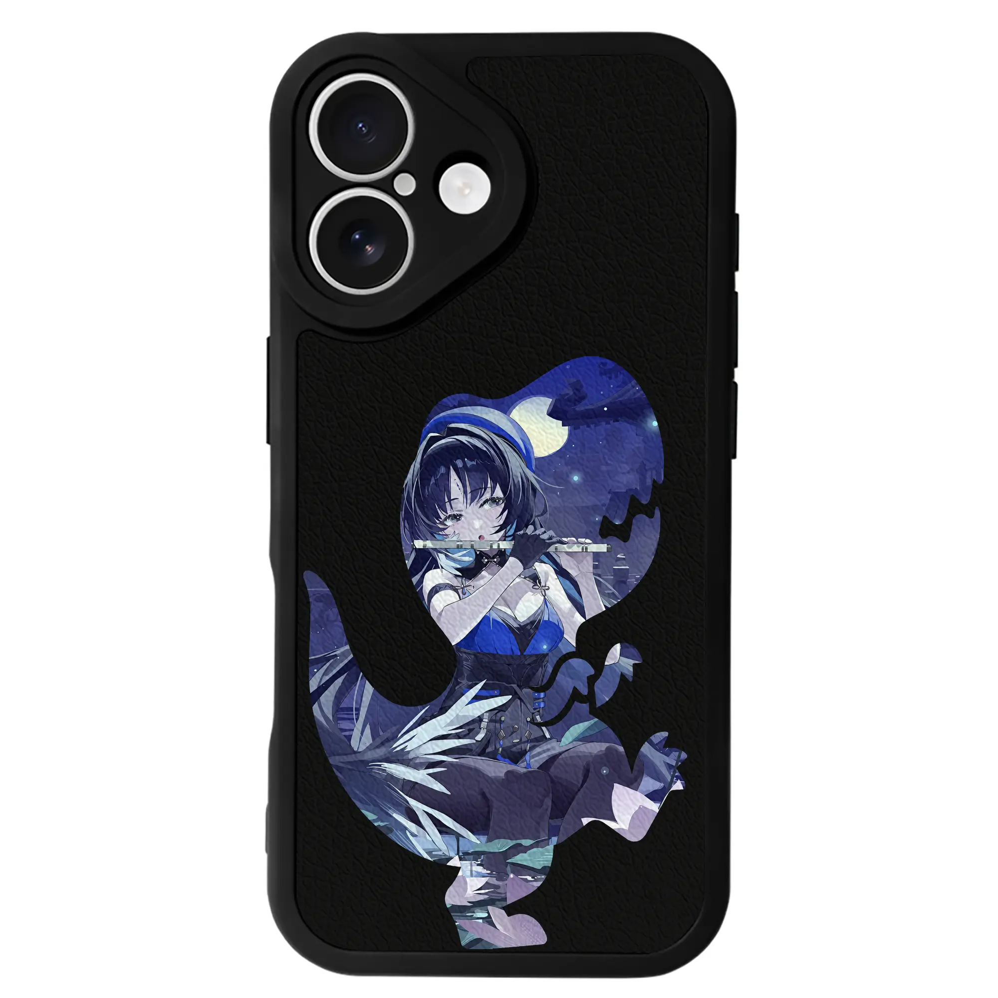 鳴潮 グッズ ヤンヤン - IPhone 16シリーズ対応 ・ シリコンスマホケース ・ レザー調 ・ 高精度フィット ・ 耐衝撃 ・ ワイヤレス充電対応 ・ 精密カット